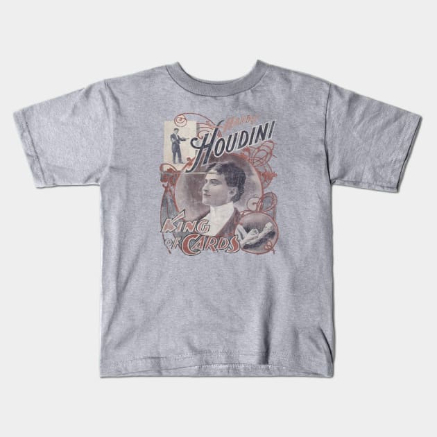 Harry Houdini Kids T-Shirt by SpottydoggCreatives